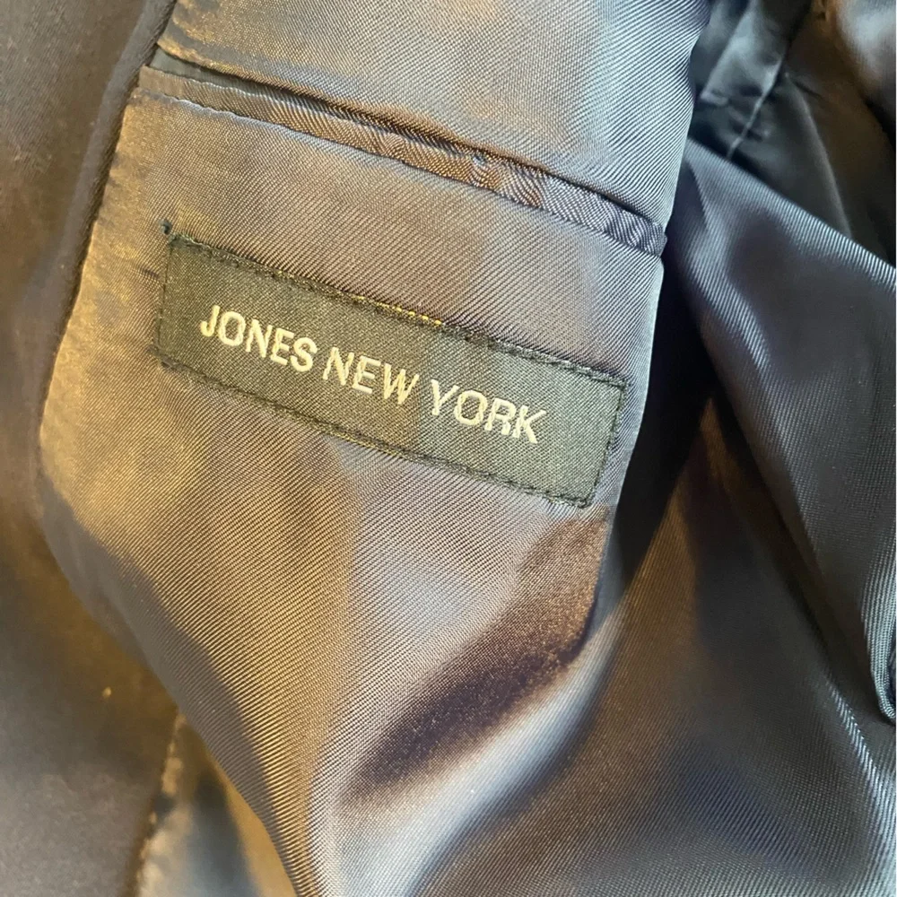 Jones New York‎ Dark Navy Men's Pleated Cuff Classic Suit Preowned